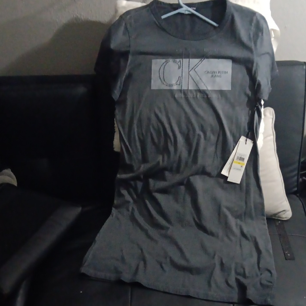 Calvin Klein Charcoal Logo Dress Size M